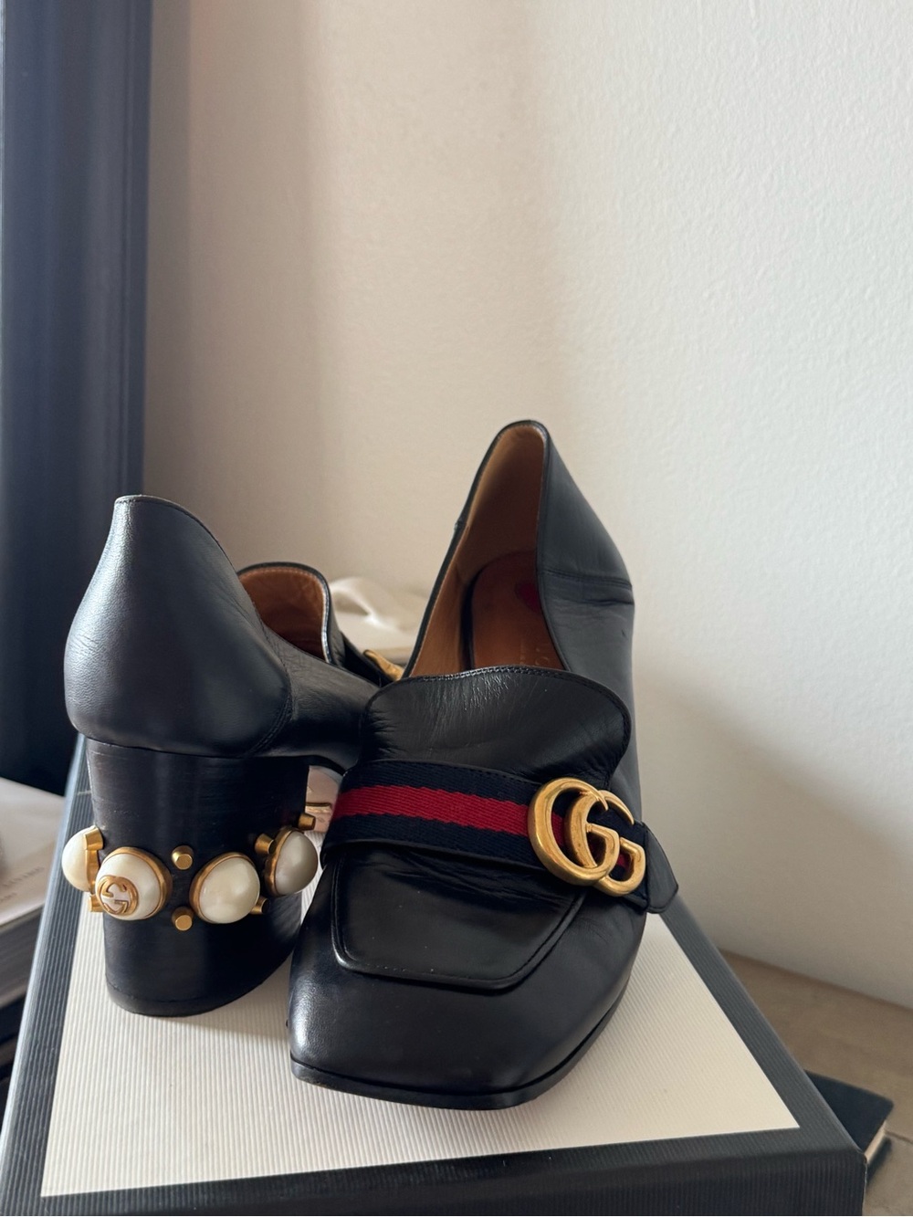 Gucci Black Leather Heels - Picture 3 of 12